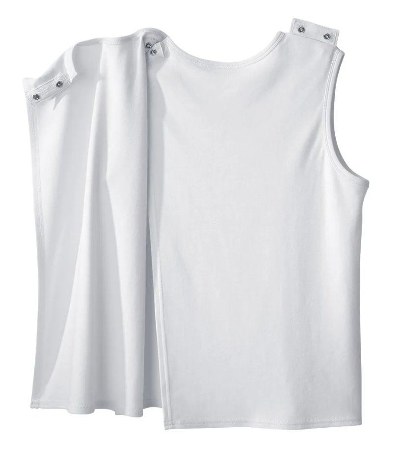 3-Pack Men's Adaptive Sleeveless Undershirts – Easy Dressing & Comfort