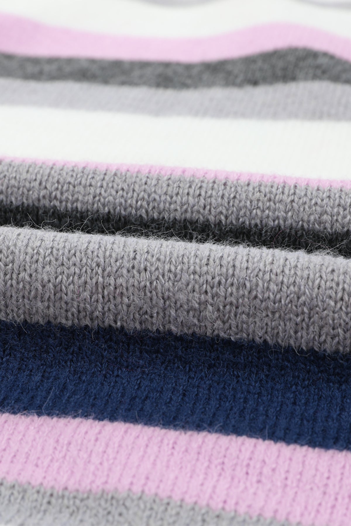 Plus Size Striped Hooded Knit Sweater | Art in Aging