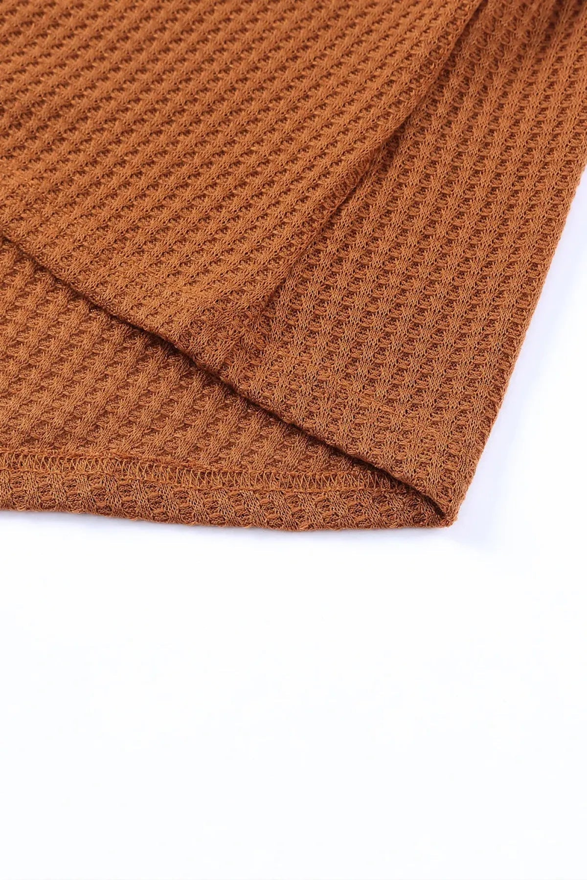 Plus Size Ruffled Waffle Knit Top | Art in Aging