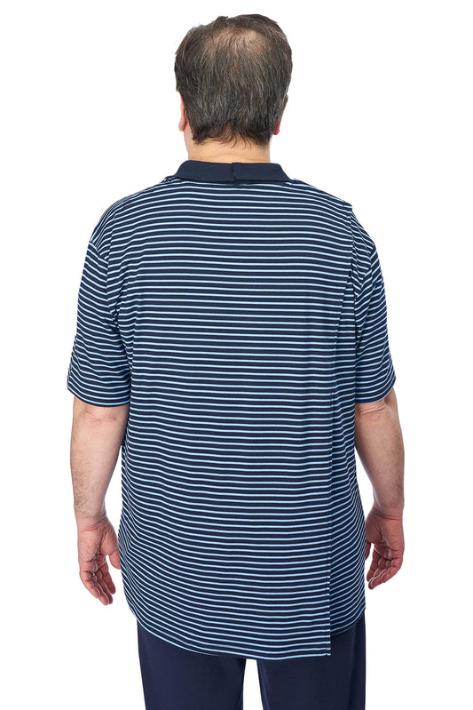 Elderly Men's Adaptive Polo Shirt | Art in Aging