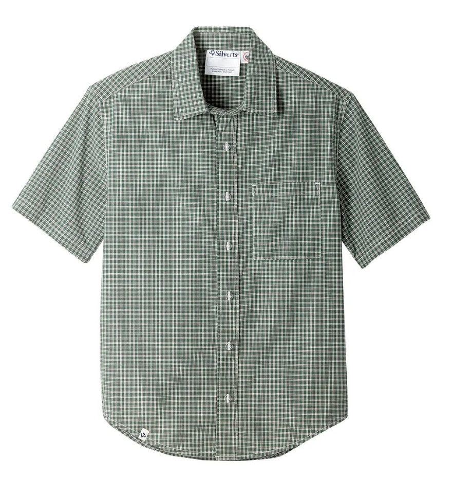 Men's Magnetic Buttons Shirt With Short Sleeves | Art in Aging