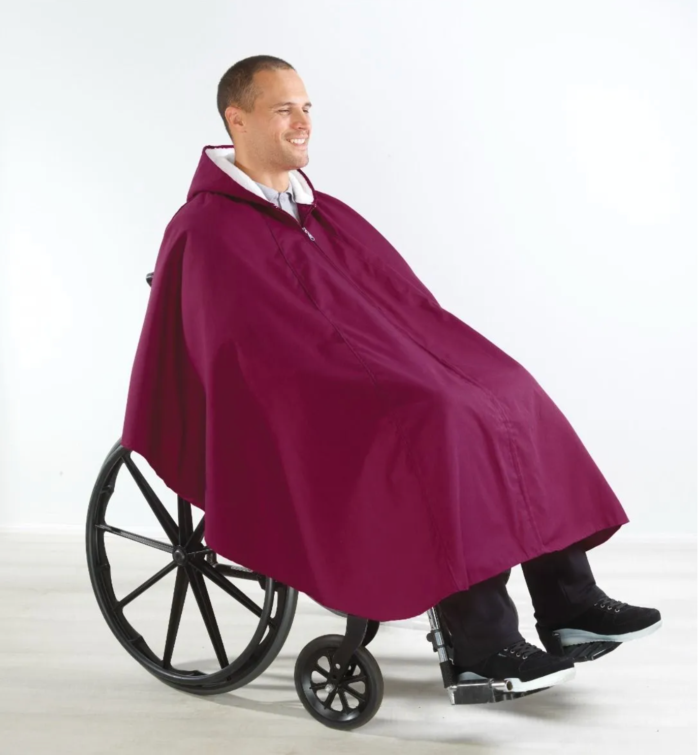 Winter Wheelchair Cape With Hood | Art in Aging