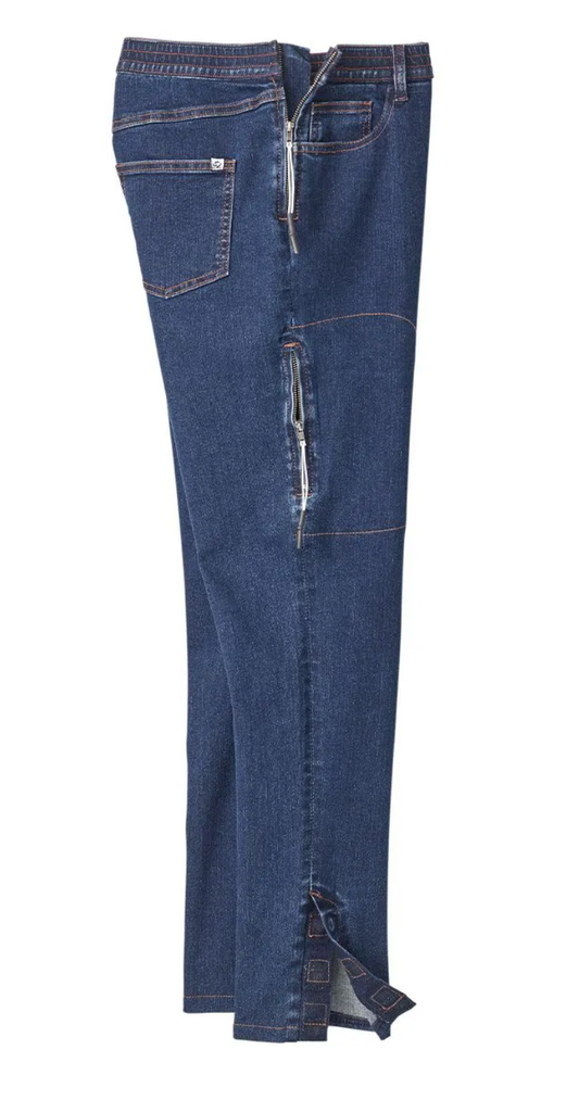 Women's Side Zip Jeans | Art in Aging