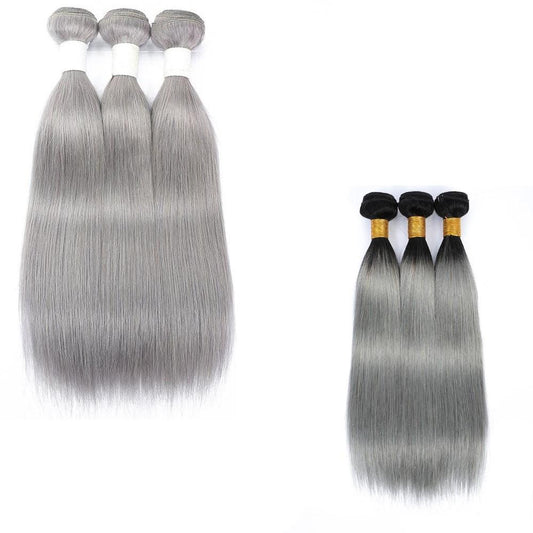 Gray Hair Extensions 10A Grade | Art in Aging
