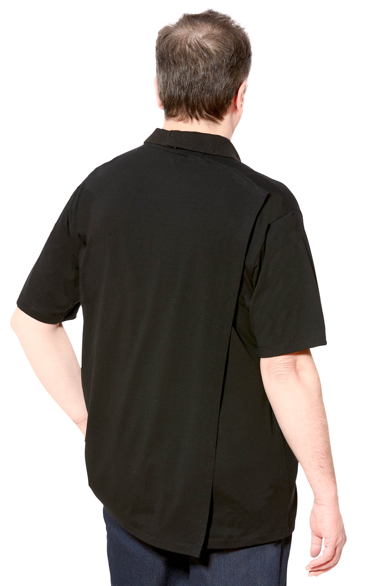 Senior Men's Adaptive Polo Shirt | Art in Aging