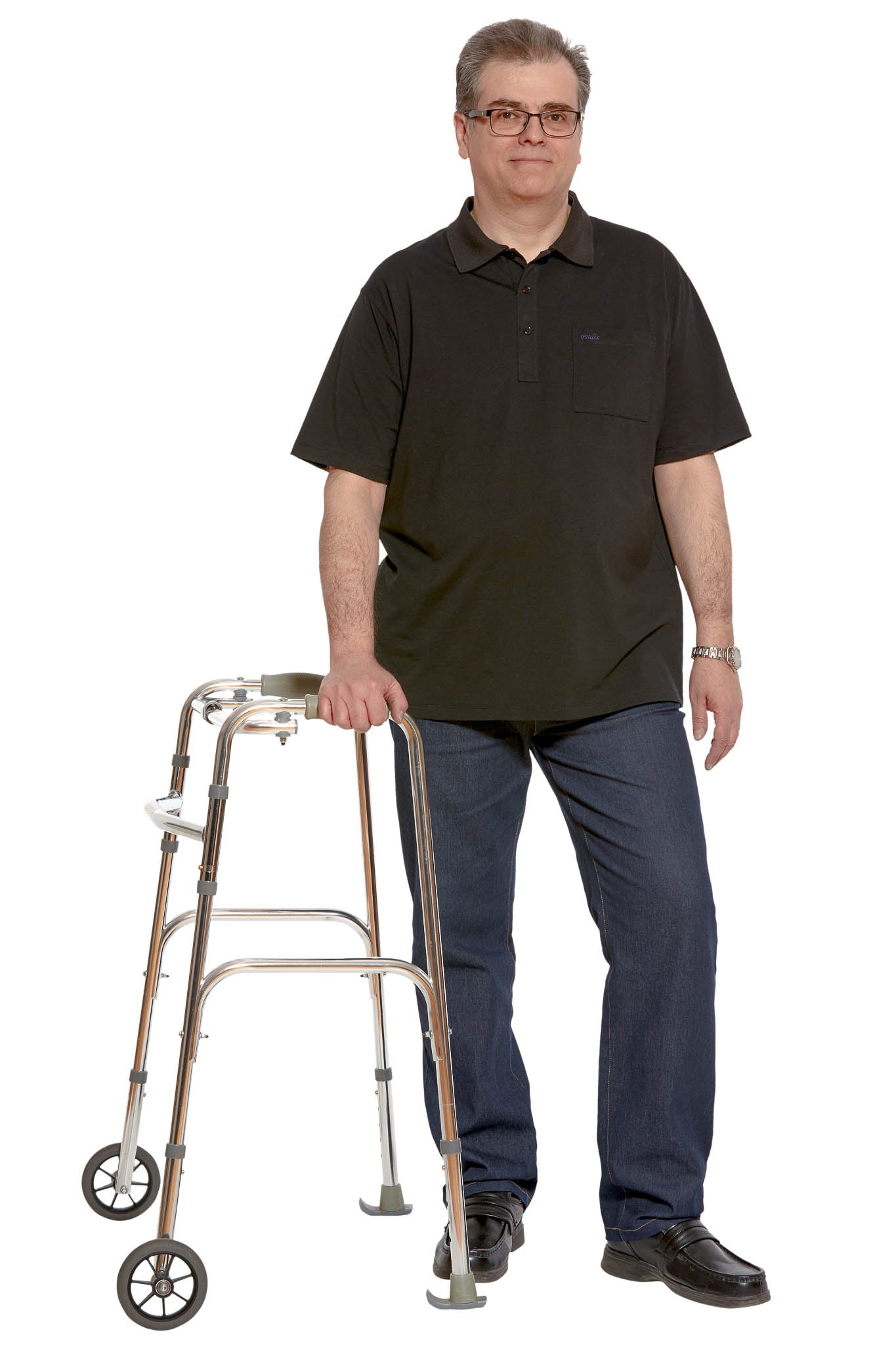 Senior Men's Adaptive Polo Shirt | Art in Aging