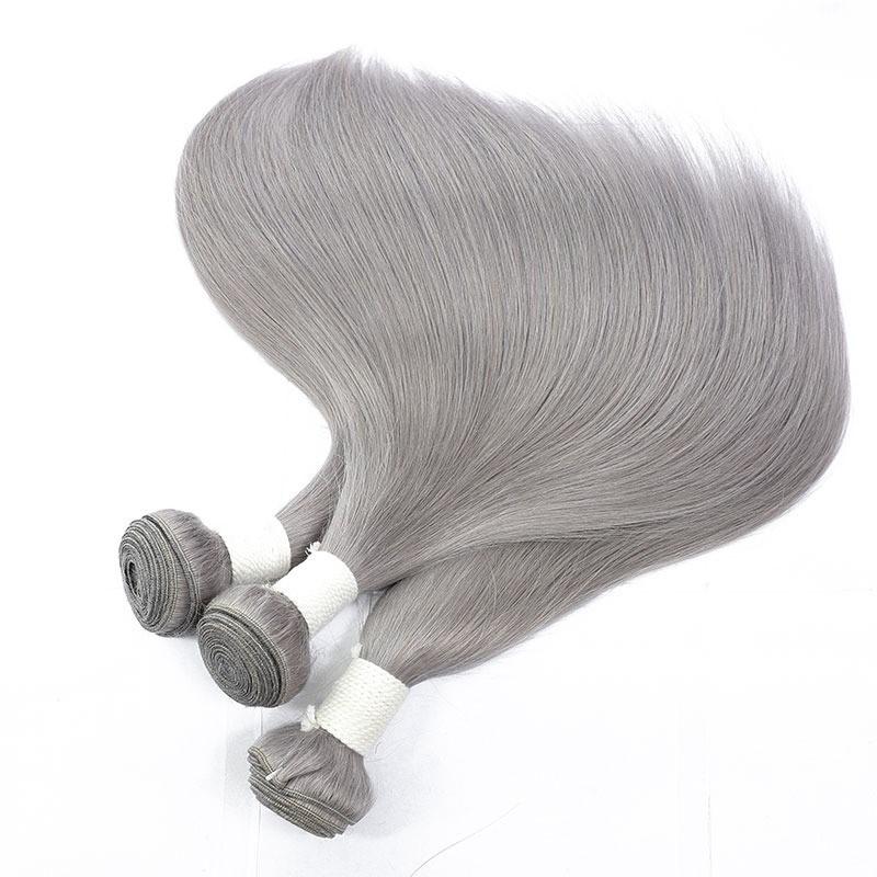 Gray Hair Extensions 10A Grade | Art in Aging