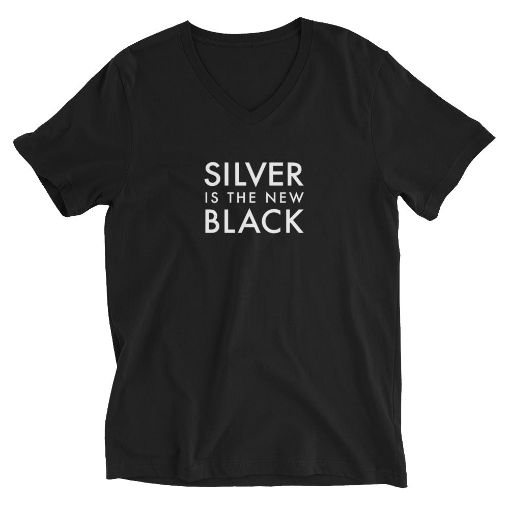 Silver is the New Black Shirt in V-Neck | Art in Aging