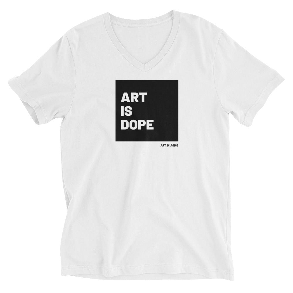 Art is Dope V-Neck Tee | Art in Aging