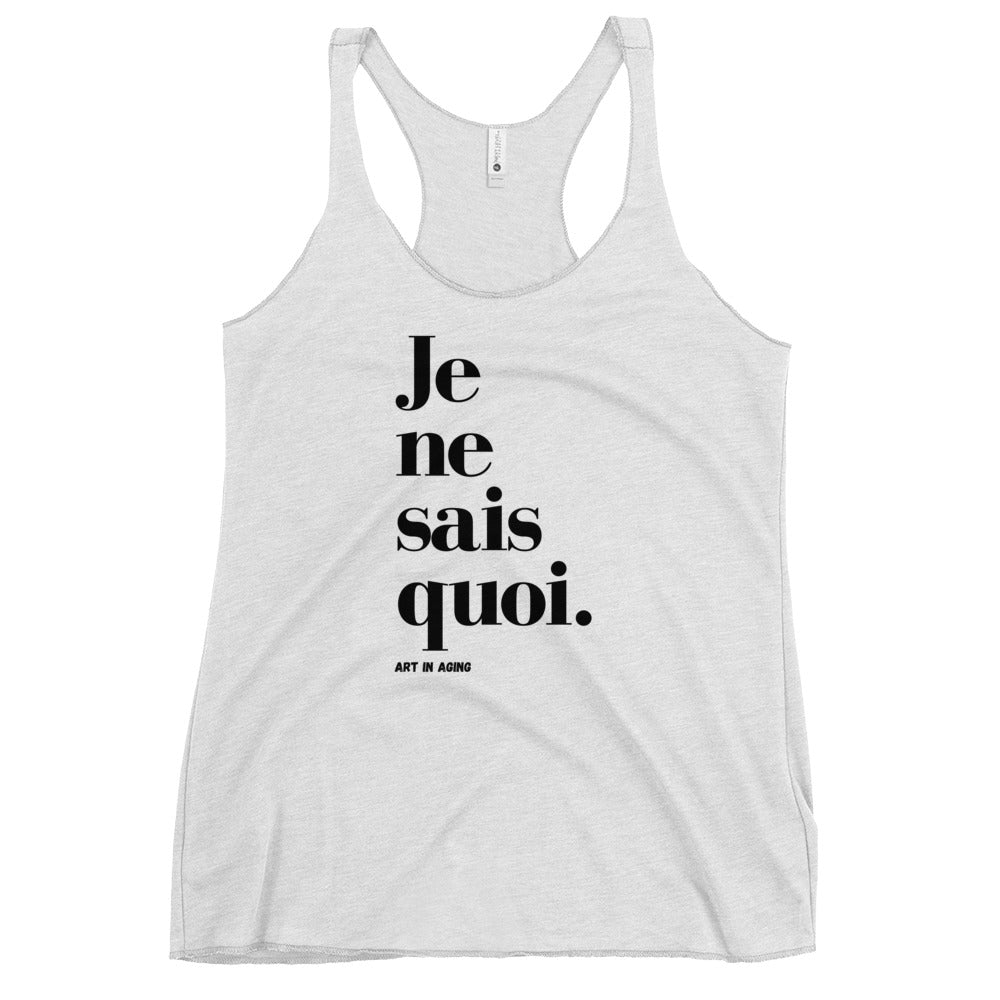 Je Ne Sais Quoi Tank Top | Art in Aging